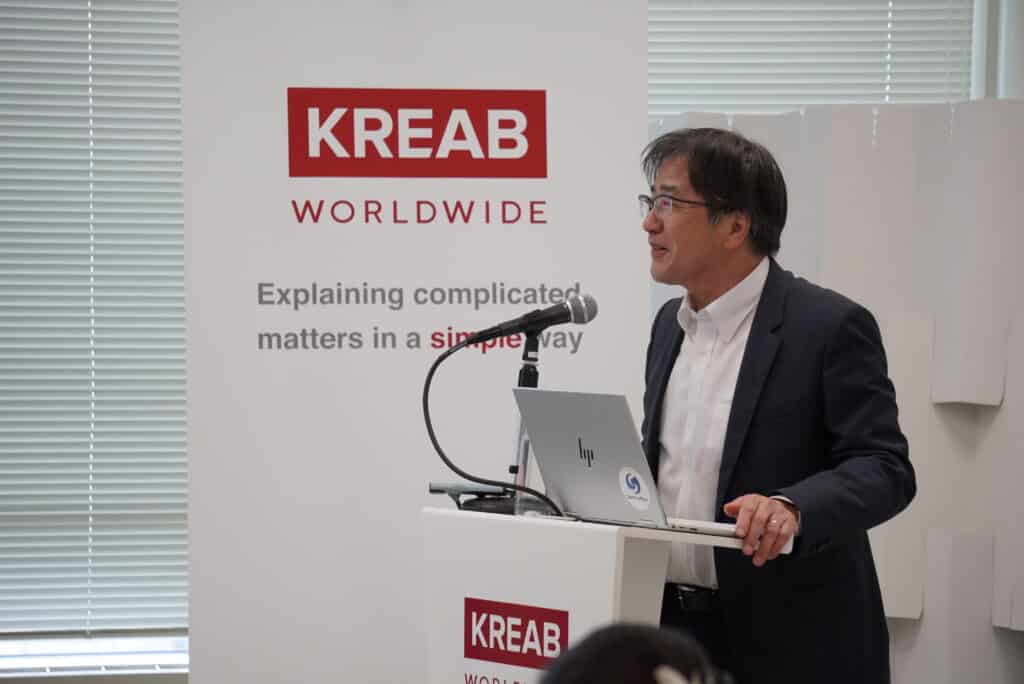2026年6月11日にクレアブ東京オフィスにて開催されたセミナーイベント「Kreab Day」にて講師を務める、株式会社サムズオフィス代表取締役社長で元トヨタ自動車Fellowの葛巻清吾氏